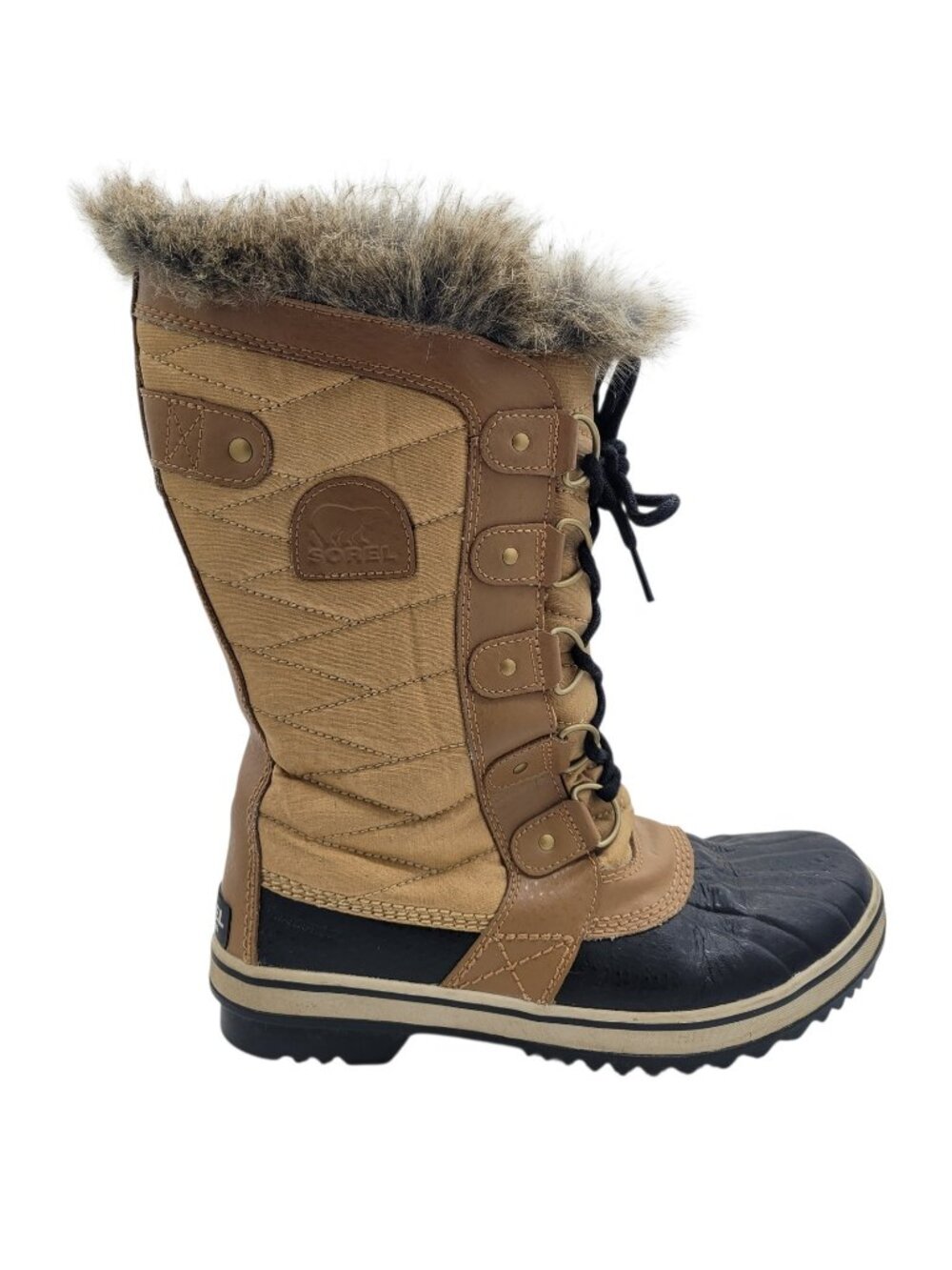 Sorel Women’s Size 8 Sorel Tofino II Waterproof Fur Trim Snow Winter Boots